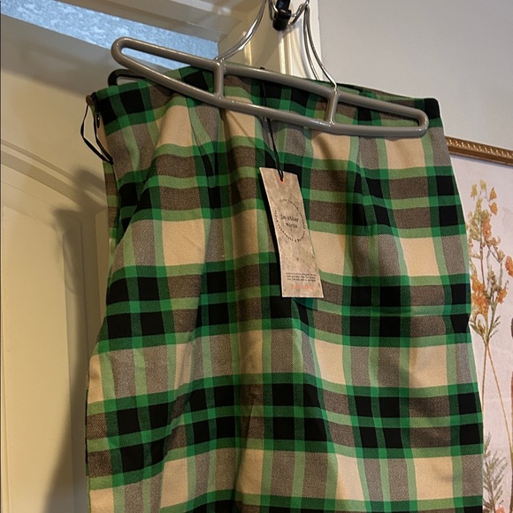 River Island Dresses & Skirts - River Island Green, Black & Cream Plaid Skirt
